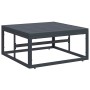Conjunto de sofá de jardín 11 pcs Antracita Acero