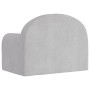 Sofá cama infantil felpa suave gris claro