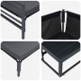 Conjunto de sofá de jardín 12 pcs Antracita Acero