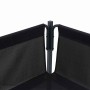 Conjunto de sofá de jardín 8 pcs Antracita Acero
