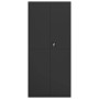 Aktenschrank aus schwarzem Stahl 90x40x200 cm von vidaXL, Aktenschränke - Ref: Foro24-339762, Preis: 363,93 €, Rabatt: %
