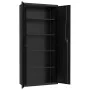Black steel filing cabinet 90x40x200 cm by vidaXL, Filing cabinets - Ref: Foro24-339762, Price: 357,07 €, Discount: %
