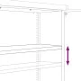 Aktenschrank aus schwarzem Stahl 90x40x200 cm von vidaXL, Aktenschränke - Ref: Foro24-339762, Preis: 357,07 €, Rabatt: %