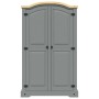 Armario madera de pino Mexicano estilo Corona gris 2 Puertas