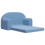 Sofá cama de niños 2 plazas felpa suave azul