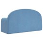 Sofá cama de niños 2 plazas felpa suave azul