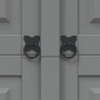 Armario madera de pino Mexicano estilo Corona gris 2 Puertas