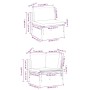 Conjunto de sofá de jardín 13 pcs Antracita Acero