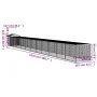 Jaula gallinas con corral acero galvanizado gris 117x1221x123cm de vidaXL, Jaulas y habitáculos para animales pequeños - Ref:...