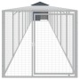 Chicken coop with galvanized steel gray enclosure 117x1017x123cm by vidaXL, Cages and habitats for small animals - Ref: Foro2...