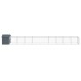 Chicken coop with galvanized steel gray enclosure 117x1017x123cm by vidaXL, Cages and habitats for small animals - Ref: Foro2...