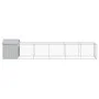 Gallinero con corral acero galvanizado gris claro 117x609x123cm von vidaXL, Käfige und Lebensräume für Kleintiere - Ref: Foro...