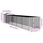 Gallinero con corral acero galvanizado gris claro 117x609x123cm von vidaXL, Käfige und Lebensräume für Kleintiere - Ref: Foro...