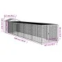 Gallinero con corral acero galvanizado gris claro 117x609x123cm von vidaXL, Käfige und Lebensräume für Kleintiere - Ref: Foro...