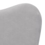 Sofá cama infantil felpa suave gris claro