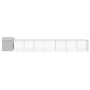 Chicken coop with corral light gray galvanized steel 117x813x123cm by vidaXL, Cages and habitats for small animals - Ref: For...