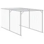 Chicken coop with corral light gray galvanized steel 117x813x123cm by vidaXL, Cages and habitats for small animals - Ref: For...