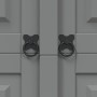 Armario madera de pino Mexicano estilo Corona gris 3 puertas