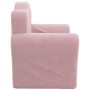 Sofá cama para niños felpa suave rosa