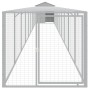 Gallinero y corral acero galvanizado gris claro 117x1017x123 cm von vidaXL, Käfige und Lebensräume für Kleintiere - Ref: Foro...