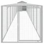 Gallinero y corral acero galvanizado gris claro 117x1017x123 cm by vidaXL, Cages and habitats for small animals - Ref: Foro24...