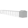 Gallinero y corral acero galvanizado gris claro 117x1017x123 cm von vidaXL, Käfige und Lebensräume für Kleintiere - Ref: Foro...