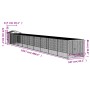 Gallinero y corral acero galvanizado gris claro 117x1017x123 cm von vidaXL, Käfige und Lebensräume für Kleintiere - Ref: Foro...