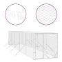 Outdoor-Zwinger aus silberverzinktem Stahl, 2 x 10 x 2 m von vidaXL, Hundehütten und Zäune - Ref: Foro24-3190453, Preis: 368,...