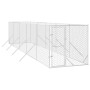 Outdoor-Zwinger aus silberverzinktem Stahl, 2 x 10 x 2 m von vidaXL, Hundehütten und Zäune - Ref: Foro24-3190453, Preis: 384,...