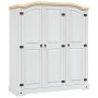 Armario madera de pino Mexicano estilo Corona blanco 3 puertas