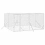 Perrera de exterior acero galvanizado plateado 4x4x2 m von vidaXL, Hundehütten und Zäune - Ref: Foro24-3190455, Preis: 263,77...