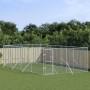 Outdoor-Zwinger aus silberverzinktem Stahl, 4 x 8 x 2 m von vidaXL, Hundehütten und Zäune - Ref: Foro24-3190456, Preis: 384,4...