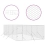 Outdoor-Zwinger aus silberverzinktem Stahl, 4 x 8 x 2 m von vidaXL, Hundehütten und Zäune - Ref: Foro24-3190456, Preis: 384,4...