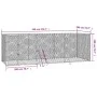 Outdoor dog kennel made of galvanized silver steel, measuring 6x2x2 meters. by vidaXL, Dog kennels and fences - Ref: Foro24-3...