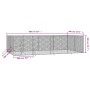 Outdoor-Zwinger aus silberverzinktem Stahl 8x4x2 m von vidaXL, Hundehütten und Zäune - Ref: Foro24-3190463, Preis: 384,45 €, ...