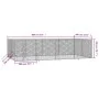 Outdoor-Zwinger aus silberverzinktem Stahl 8x4x2 m von vidaXL, Hundehütten und Zäune - Ref: Foro24-3190463, Preis: 368,41 €, ...
