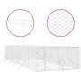 Perrera de exterior acero galvanizado plateado 4x12x2 m von vidaXL, Hundehütten und Zäune - Ref: Foro24-3190457, Preis: 494,3...
