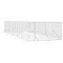 Perrera de exterior acero galvanizado plateado 4x12x2 m von vidaXL, Hundehütten und Zäune - Ref: Foro24-3190457, Preis: 494,3...