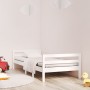 Massives Bettgestell aus weißem Kiefernholz, 75 x 190 cm von vidaXL, Betten und Lattenroste - Ref: Foro24-821640, Preis: 122,...
