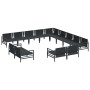 Conjunto de sofá de jardín 13 pcs Antracita Acero