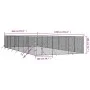 Perrera de exterior acero galvanizado plateado 6x14x2 m by vidaXL, Dog kennels and fences - Ref: Foro24-3190462, Price: 644,1...