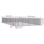 Outdoor kennel silver galvanized steel 8x16x2 m by vidaXL, Dog kennels and fences - Ref: Foro24-3190466, Price: 743,67 €, Dis...