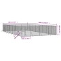 Outdoor-Zwinger aus silberverzinktem Stahl 8x16x2 m von vidaXL, Hundehütten und Zäune - Ref: Foro24-3190466, Preis: 758,51 €,...