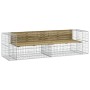 Garden bench with gabions impregnated pine wood 244x71x65.5 cm by vidaXL, garden benches - Ref: Foro24-3196241, Price: 280,82...