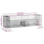 Garden bench with gabions impregnated pine wood 244x71x65.5 cm by vidaXL, garden benches - Ref: Foro24-3196241, Price: 299,20...