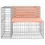 Banco jardín diseño gaviones madera abeto Douglas 184x71x65,5cm by vidaXL, garden benches - Ref: Foro24-3196237, Price: 213,9...