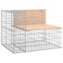 Gabion design garden bench solid pine wood 184x71x65.5 cm by vidaXL, garden benches - Ref: Foro24-3196236, Price: 208,74 €, D...