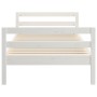 Solid white pine wood bed frame 75x190 cm by vidaXL, Beds and slatted bases - Ref: Foro24-821640, Price: 122,32 €, Discount: %