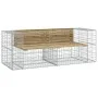 Garden bench with gabions impregnated pine wood 184x71x65.5 cm by vidaXL, garden benches - Ref: Foro24-3196238, Price: 232,10...