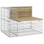 Garden bench with gabions impregnated pine wood 184x71x65.5 cm by vidaXL, garden benches - Ref: Foro24-3196238, Price: 232,10...